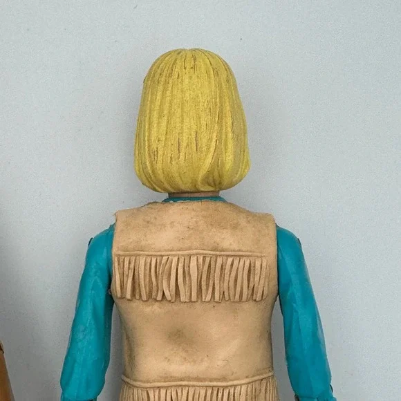 Vintage Marx Toys Johnny West and Jane West 11" Action Figure Set 1960s Western - Picture 9 of 10